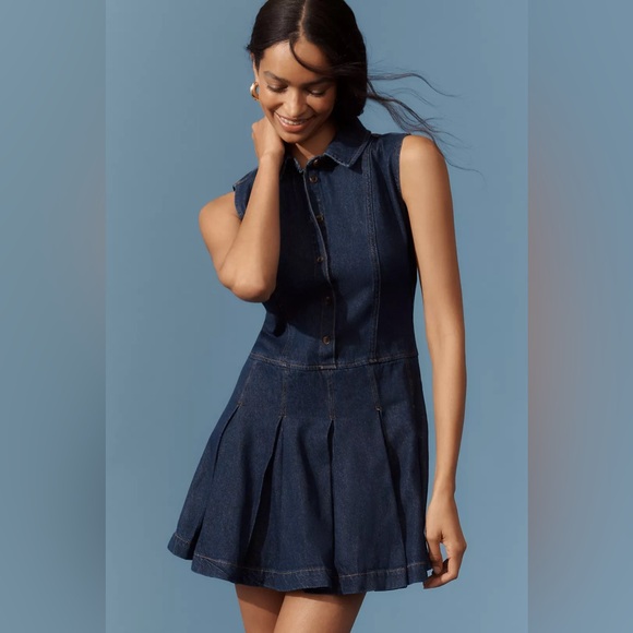 Reformation Dresses & Skirts - REFORMATION ARELLA DENIM MINI DRESS